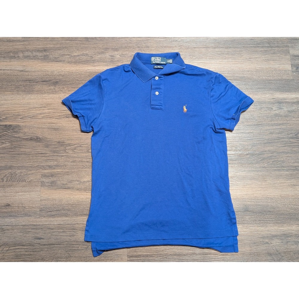 Polo Ralph Lauren Pima Soft Touch‎ Polo Shirt Mens Small Royal Blue Classic Fit